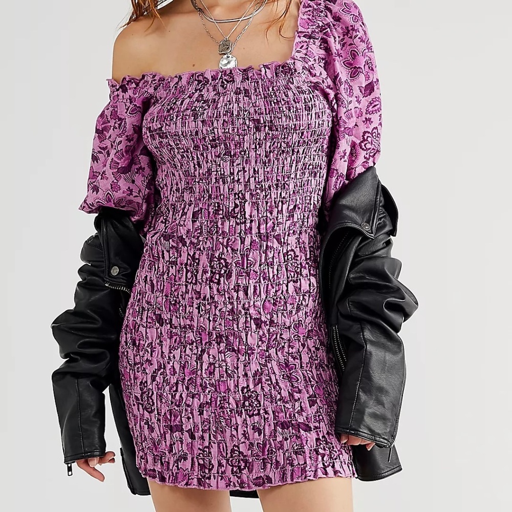 Free People Smock It To Me Mini Dress